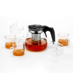 Kettle ve Çay Makinesi Uyumlu Yedek Cam Demlik – Süzgeçli